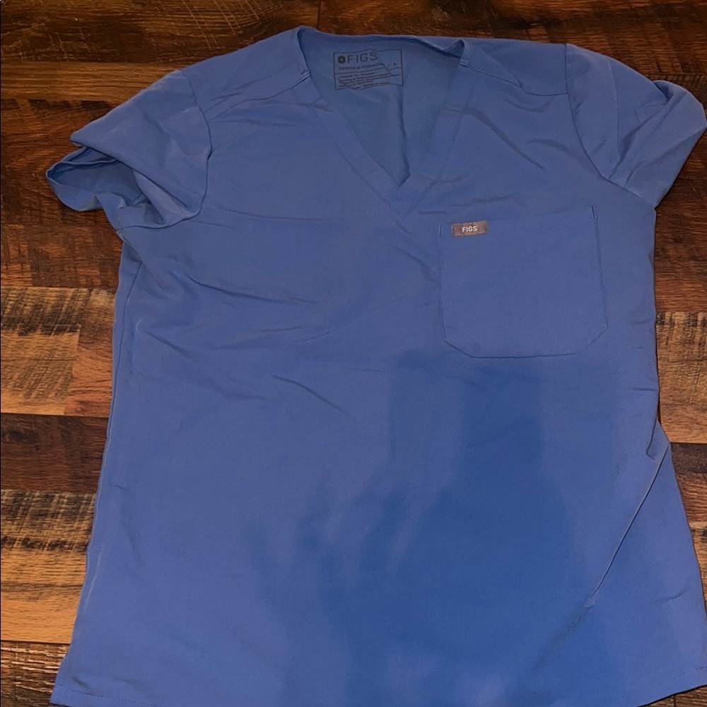 FIGS Top - Ceil Blue